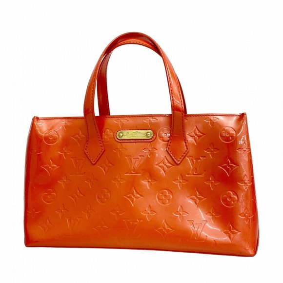 Louis Vuitton Vernis Wilshire Boulevard Tote Bag M93644 Orange Sunset Women's - Picture 1 of 9